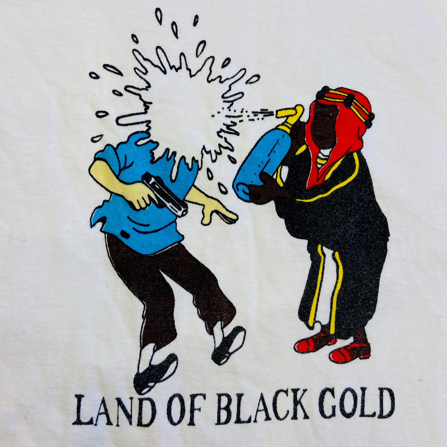 1990s TINTIN "LAND OF BLACK GOLD" TEE