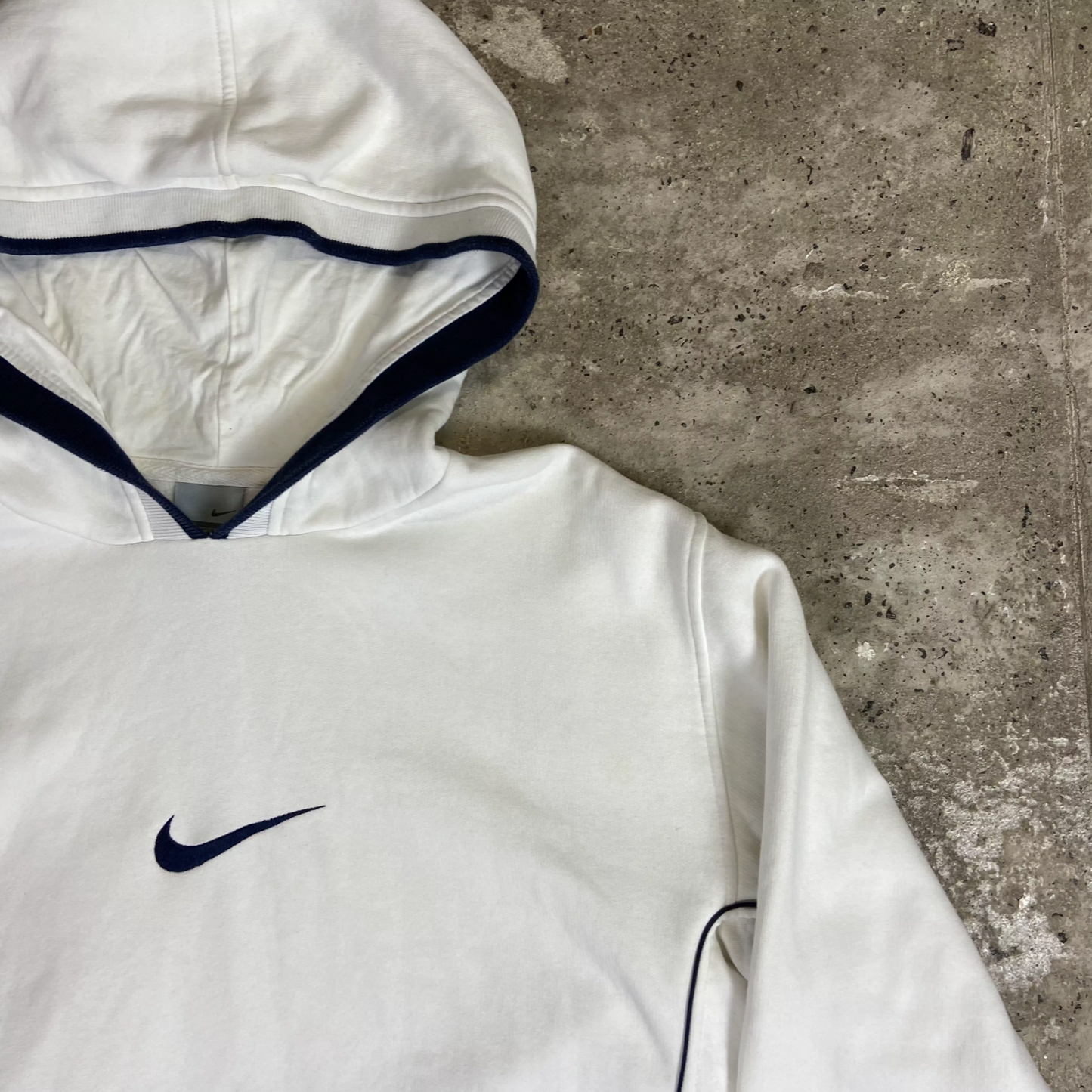 1990s NIKE CENTER SWOOSH REVERSE WAVE HOODIE