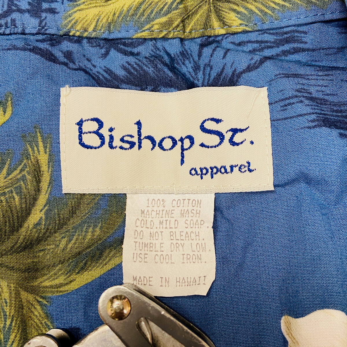 1980s FLORAL ALOHA SHIRT MADE IN HAWAII