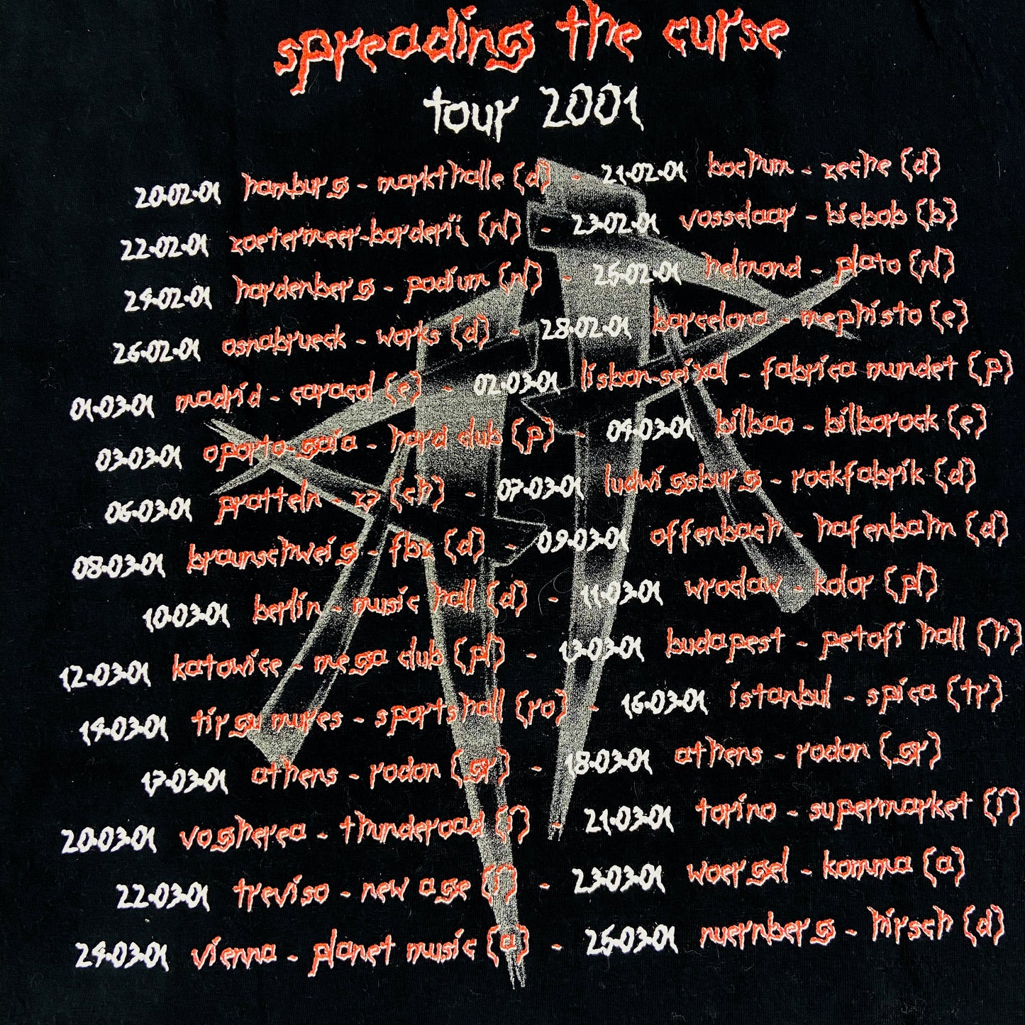 2001 RAWHEAD REXX "SPREADING THE CURSE" TOUR LONGSLEEVE