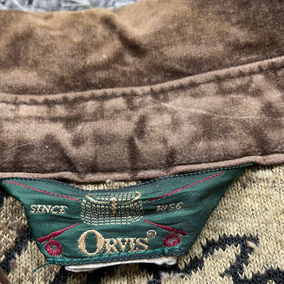 ORVIS CUTE SHEEPS KNITTED SHERPA JACKET 1990s