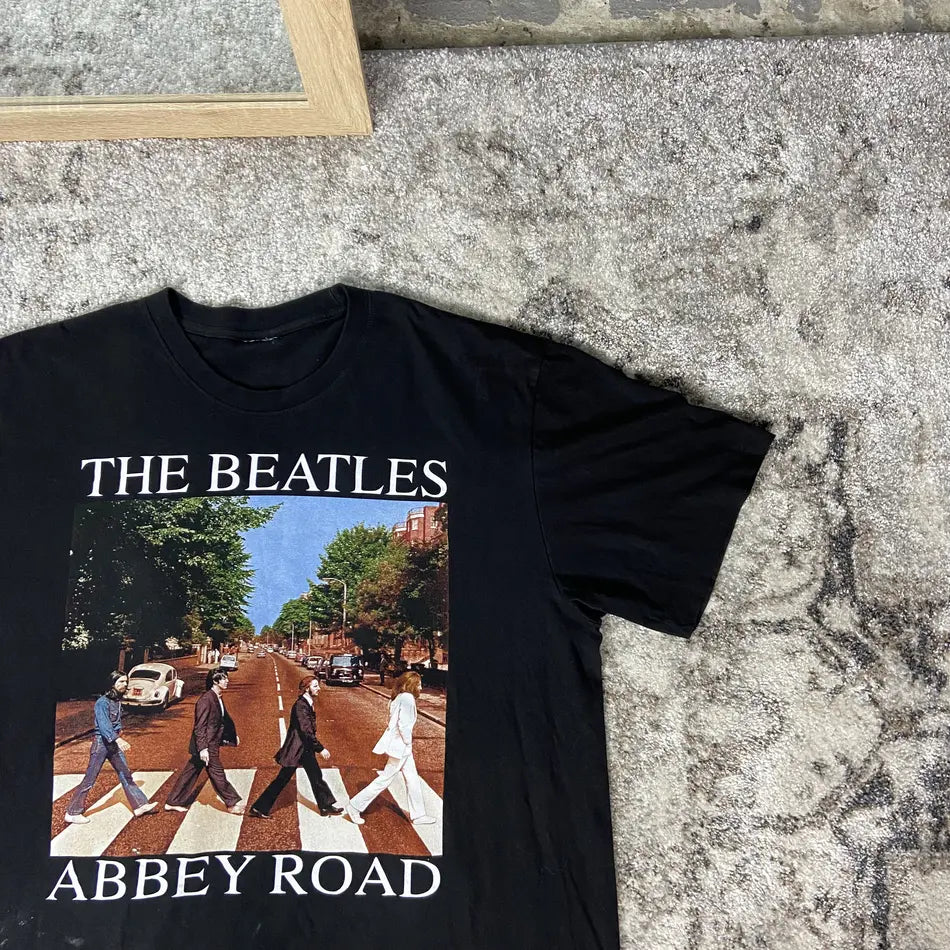 1980s THE BEATLES "ABBEY ROAD" FADED SINGLE STITCHED TEE