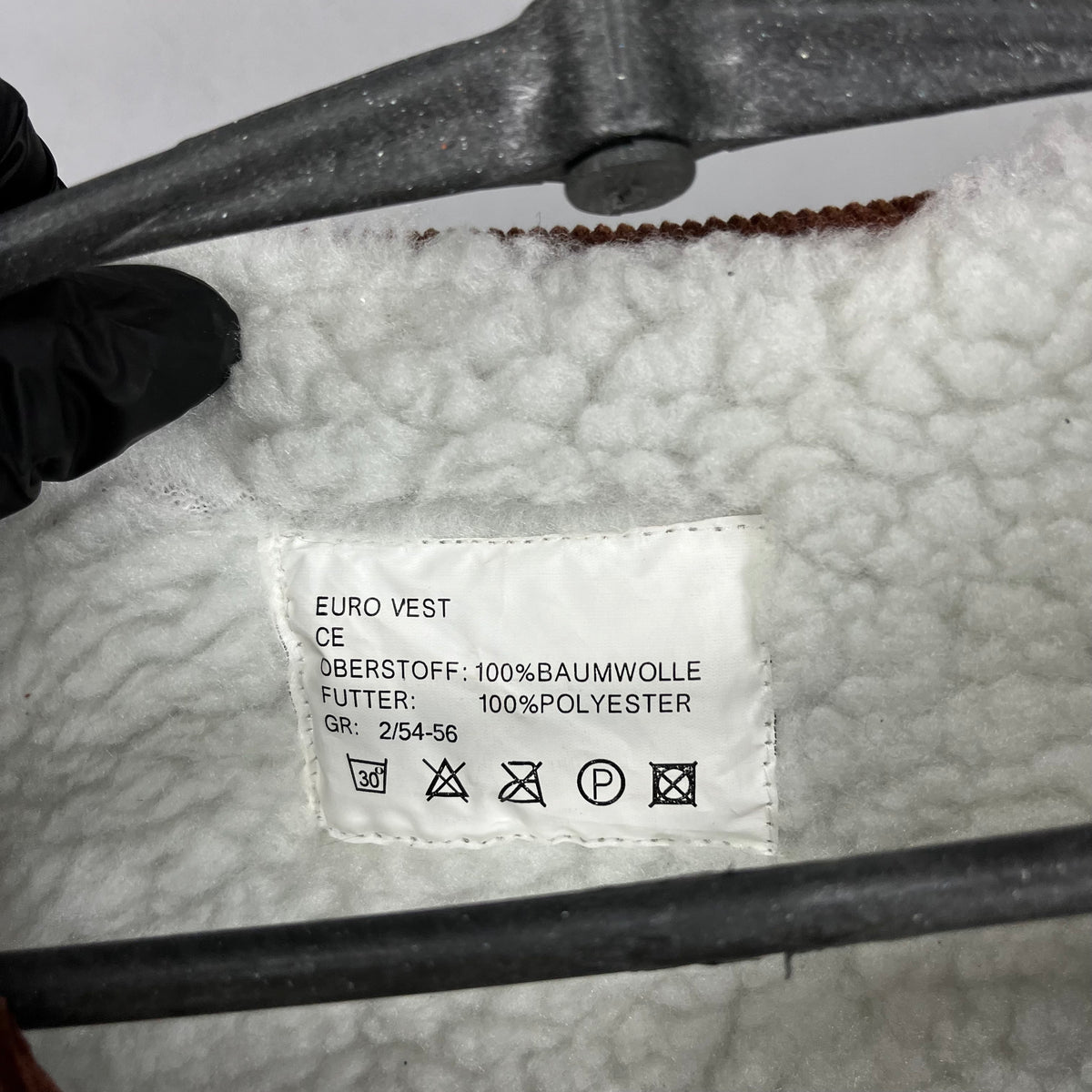 1980s VELOUR CORDUROY TEDDY SHERPA EURO VEST