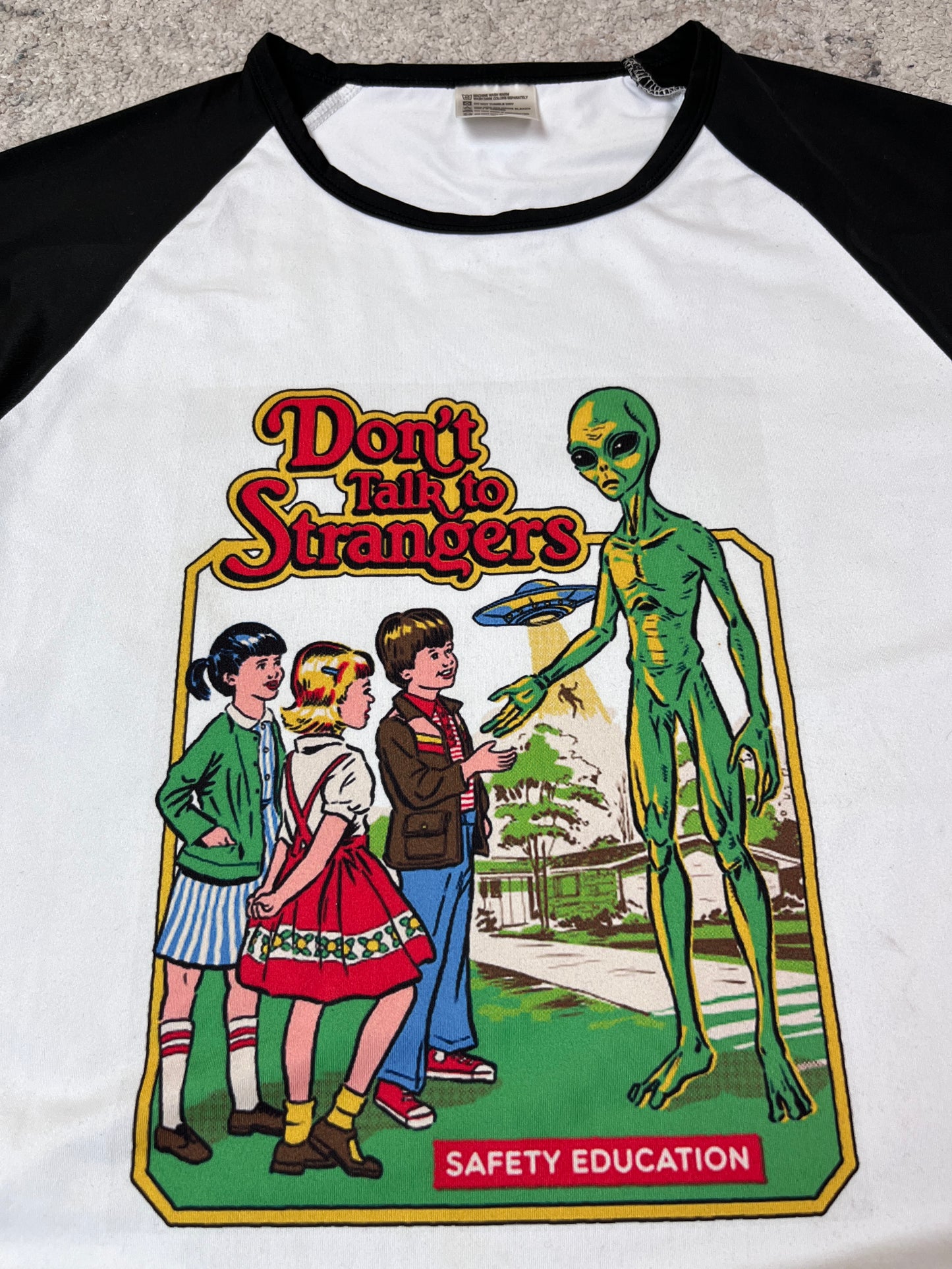 "DON'T TALK TO STRANGERS" SAFETY EDUCATION TEE
