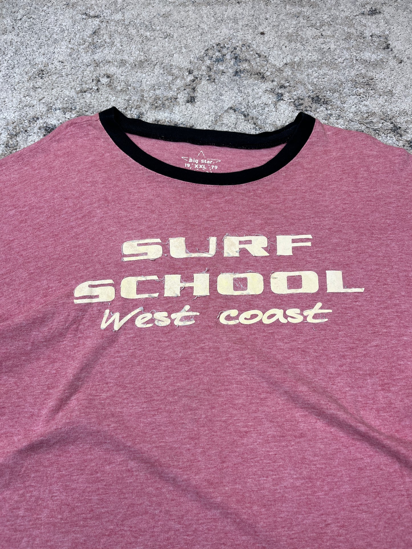 BIG STAR "SURF SCHOOL" WEST COAST TEE 2000s