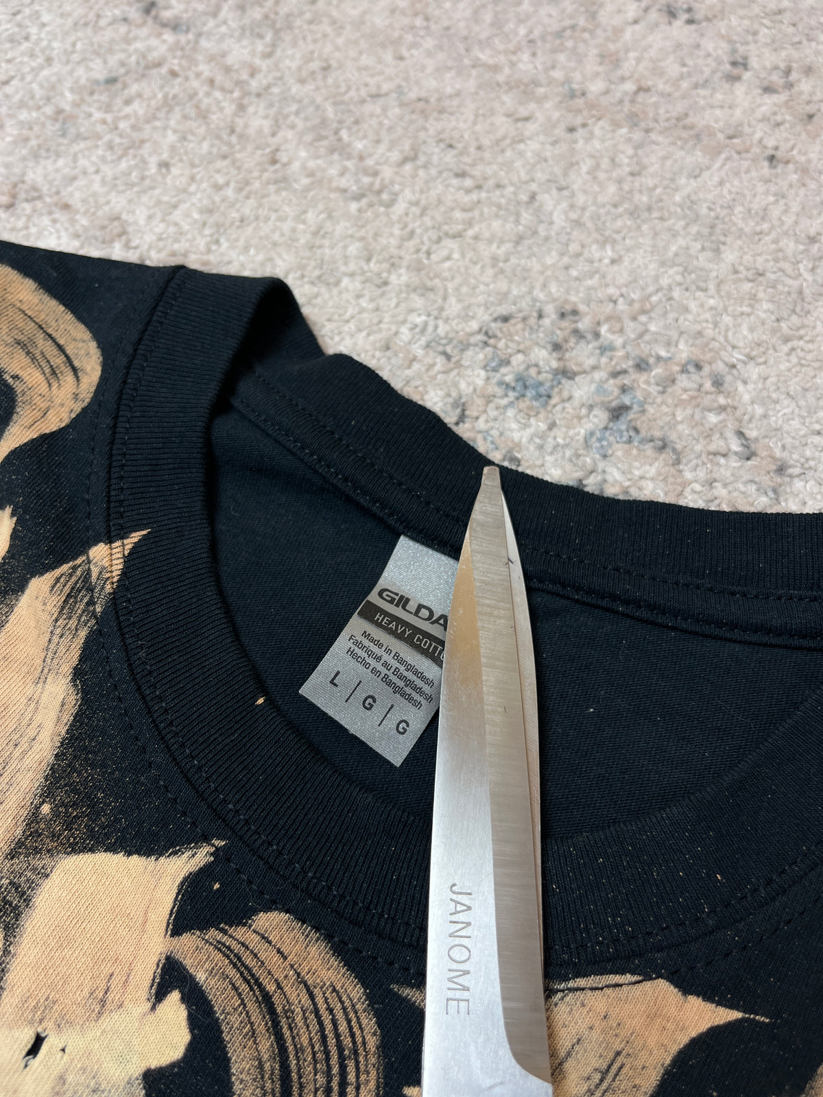 BLEACH ART CALLIGRAPHY HAND DRAWN TEE