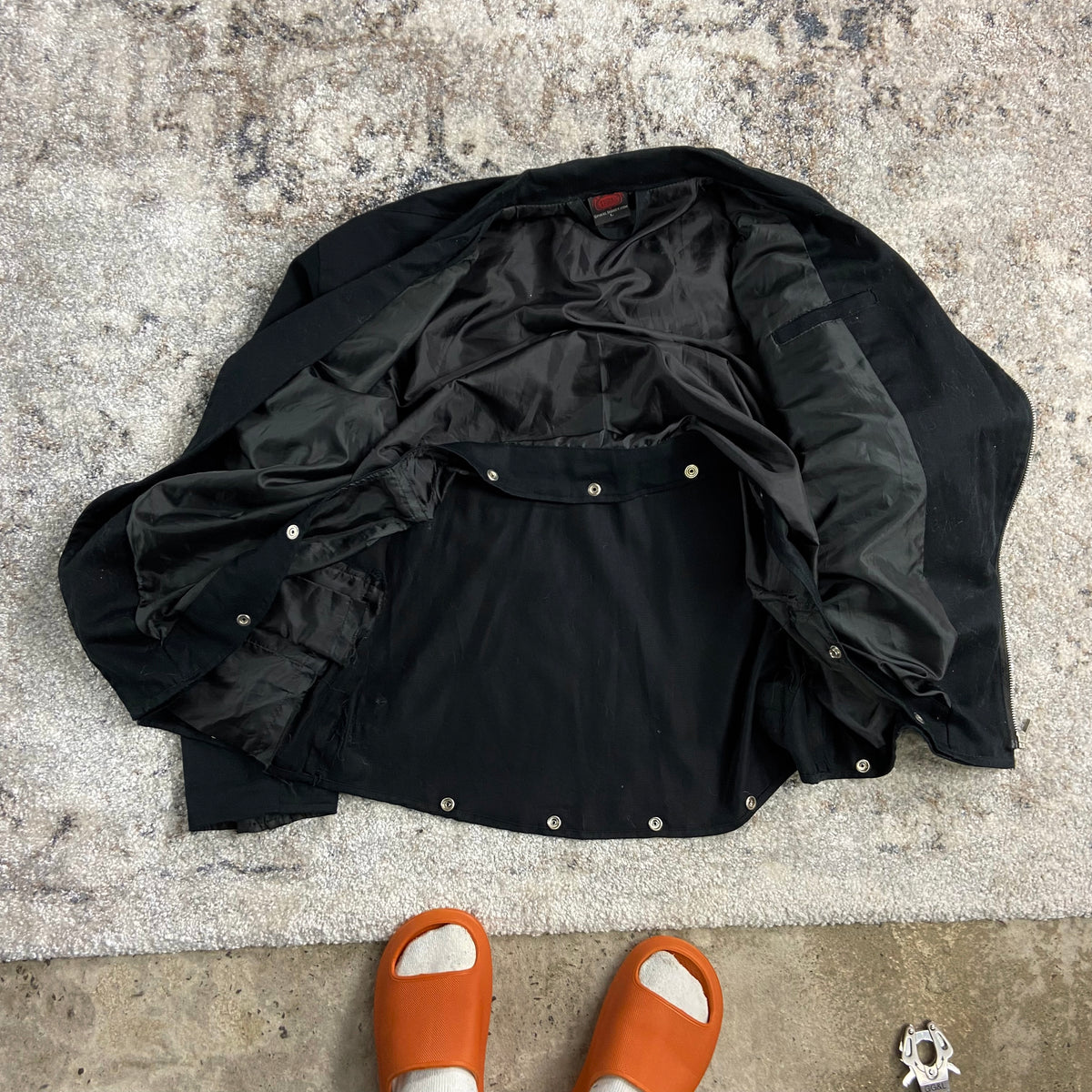 SPIRAL BIKER BONDAGE DENIM JACKET 1990s
