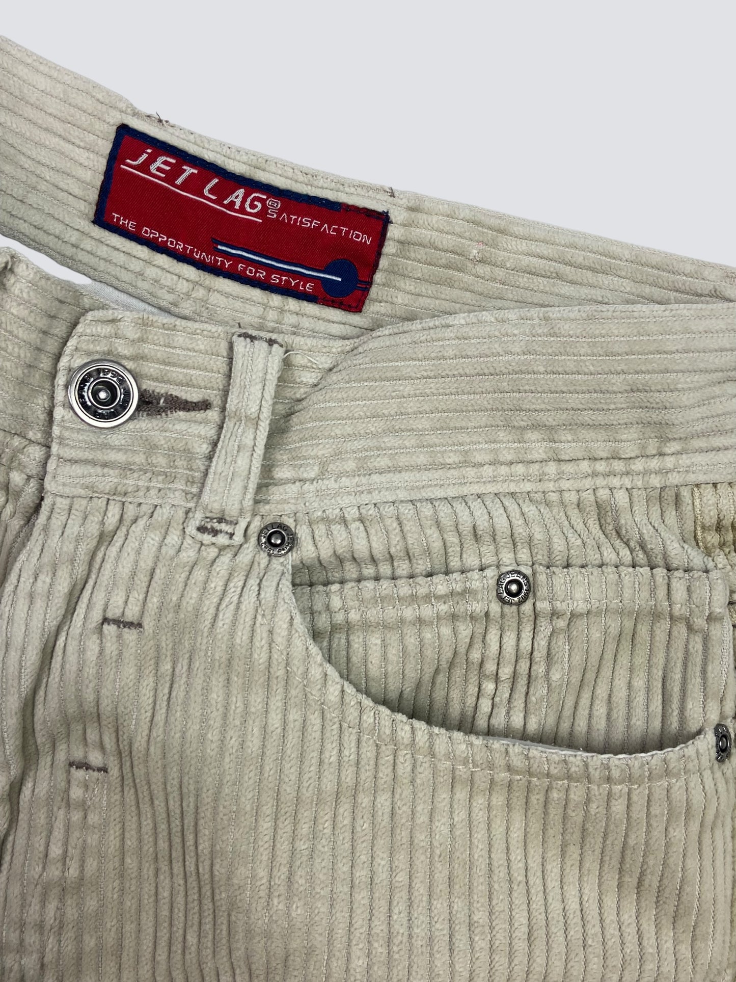 JETLAG CORDUROY BERMUDA DOUBLE KNEE SHORTS 1990s