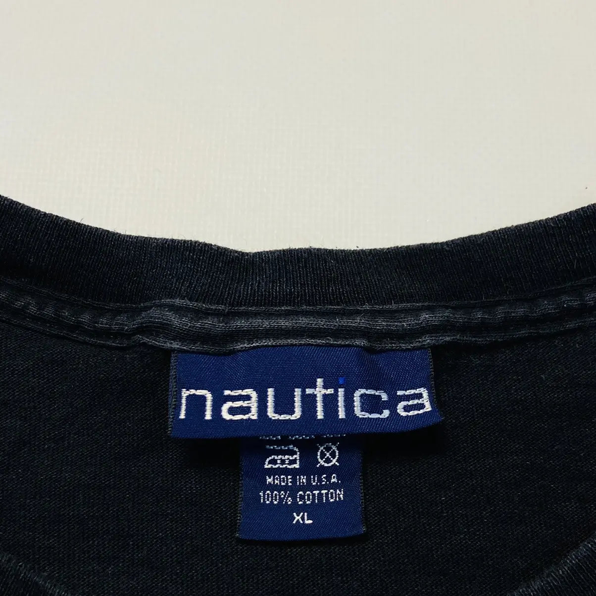1990s NAUTICA MADE IN USA FADED TEE