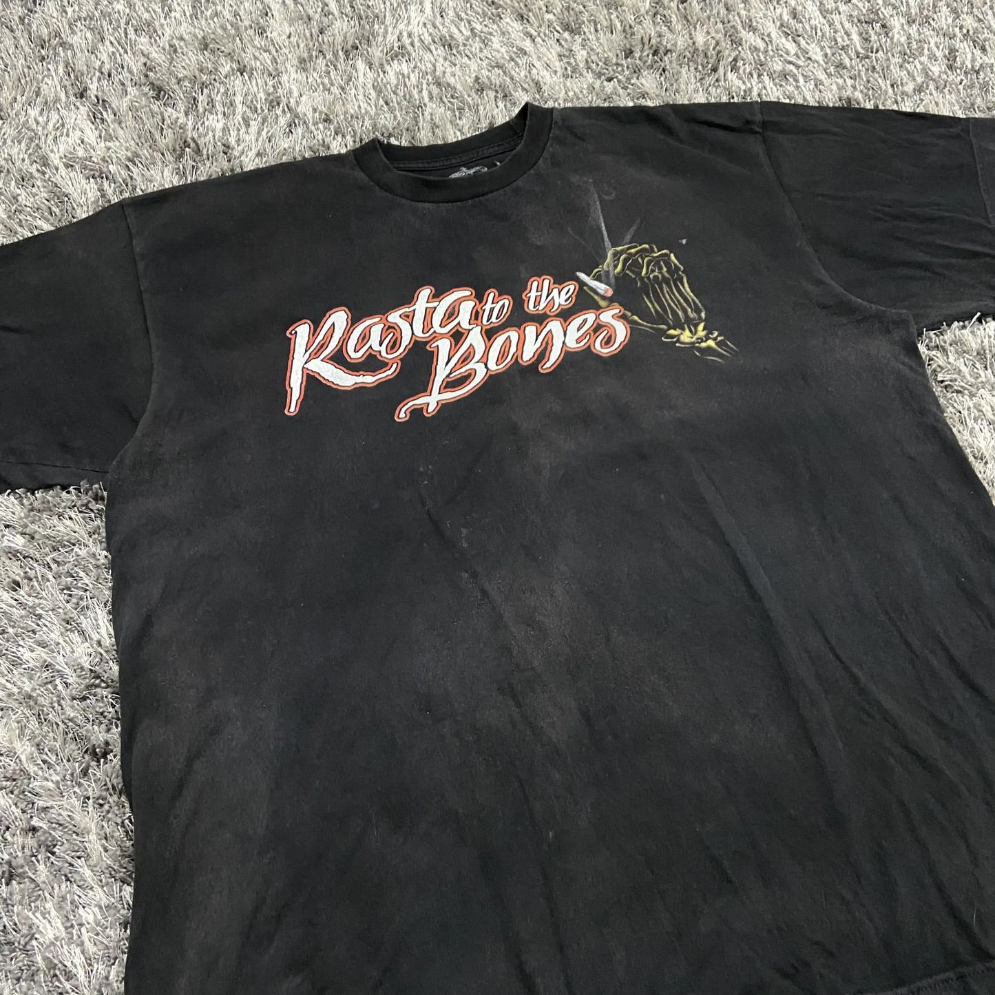 BOB MARLEY "RASTA TO THE BONES" FADED TEE 2000s