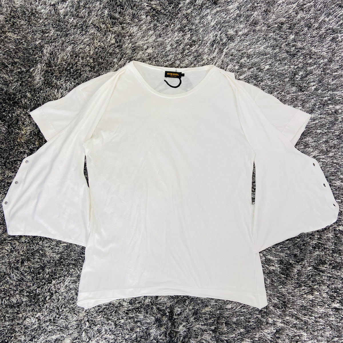 DIESEL RECONSTRUCTED "BLACK GOLD" HANGER TEE 2000s