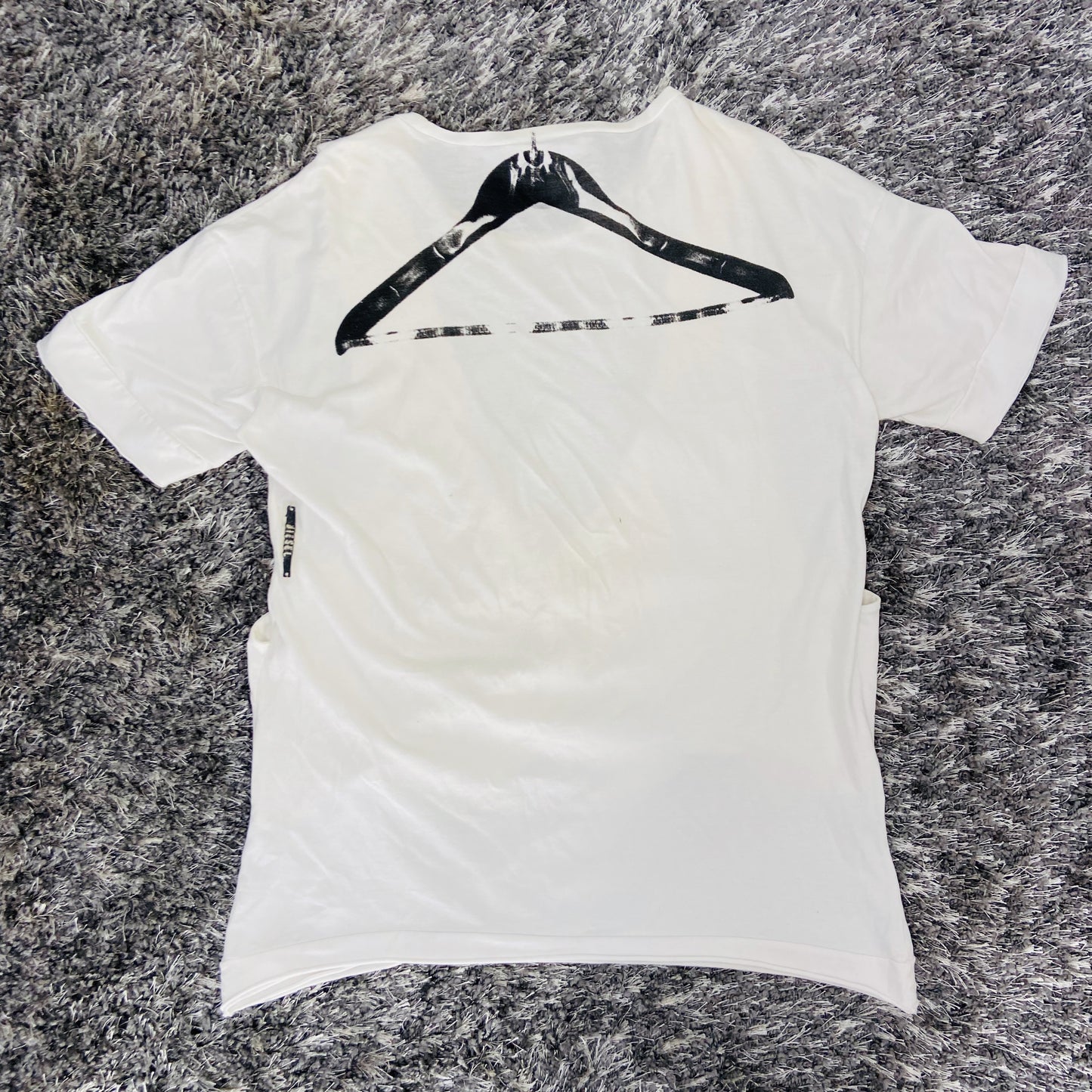 DIESEL RECONSTRUCTED "BLACK GOLD" HANGER TEE 2000s