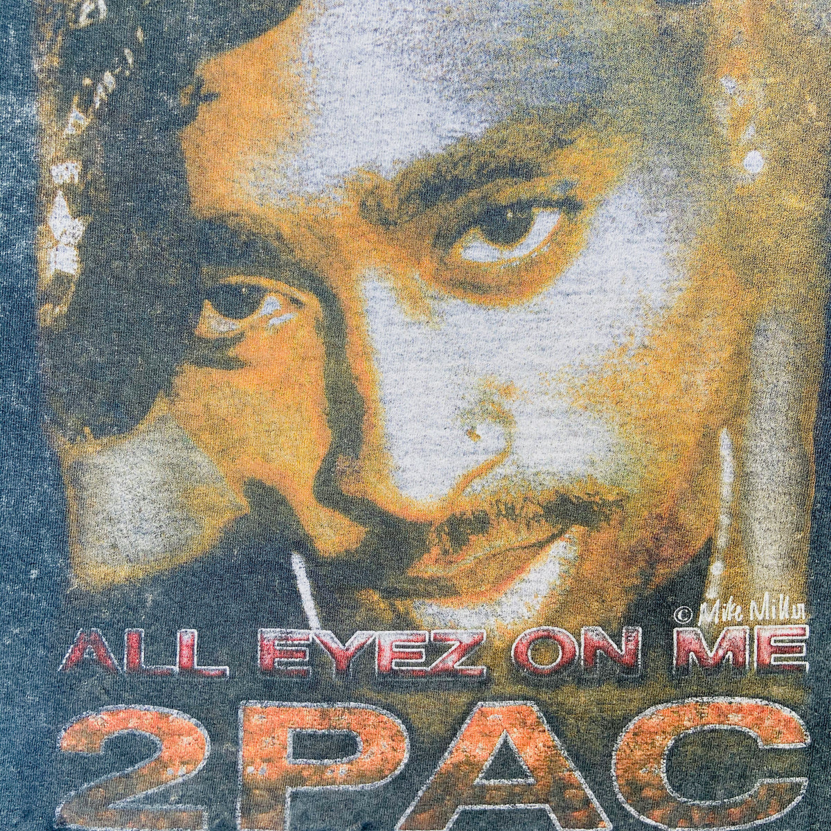 2PAC AMARU SHAKUR ALL EYEZ ON ME TUPAC TEE 1990s