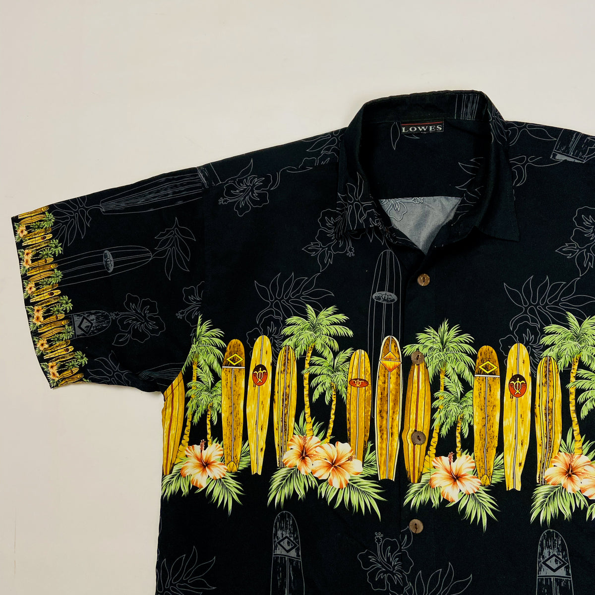 1990s SURFING HAWAIIAN ALOHA SHIRT