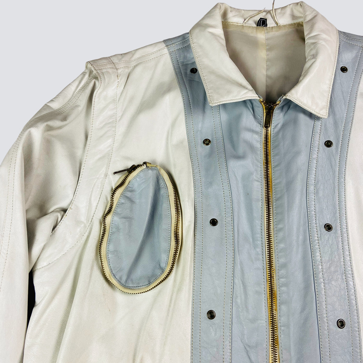 1970s ARCHIVE MULTIPOCKET TRANSFORMER LEATHER JACKET
