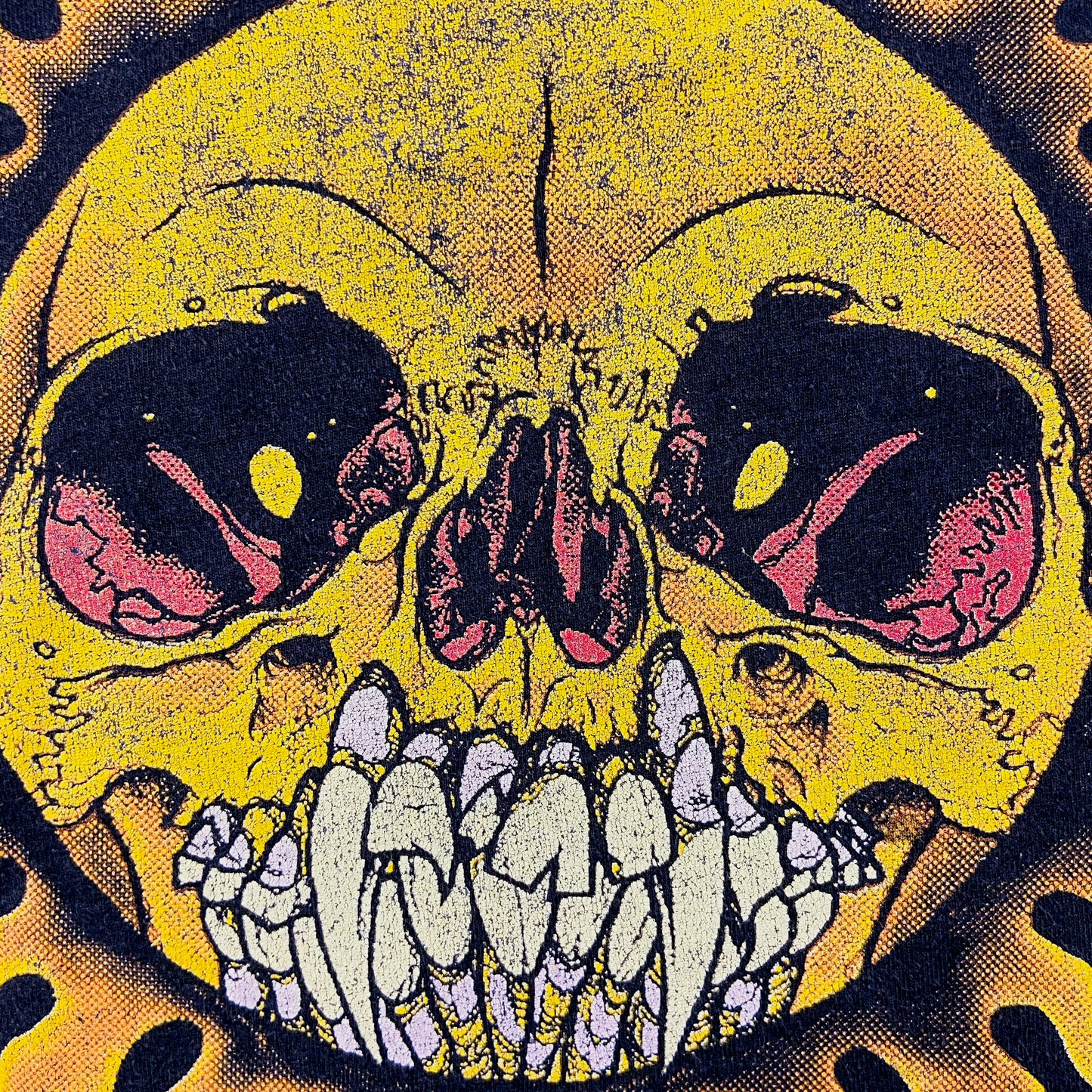 1990s METALLICA FLAMED SKULL SUNFADED TEE
