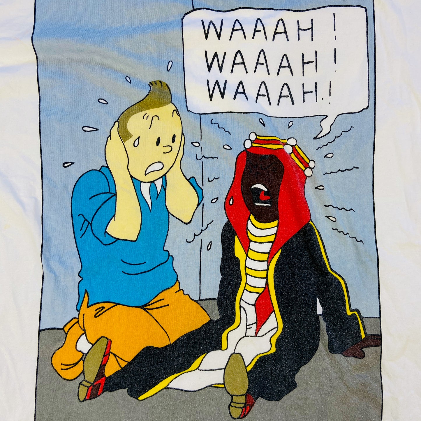 1990s TINTIN "LAND OF BLACK GOLD" TEE