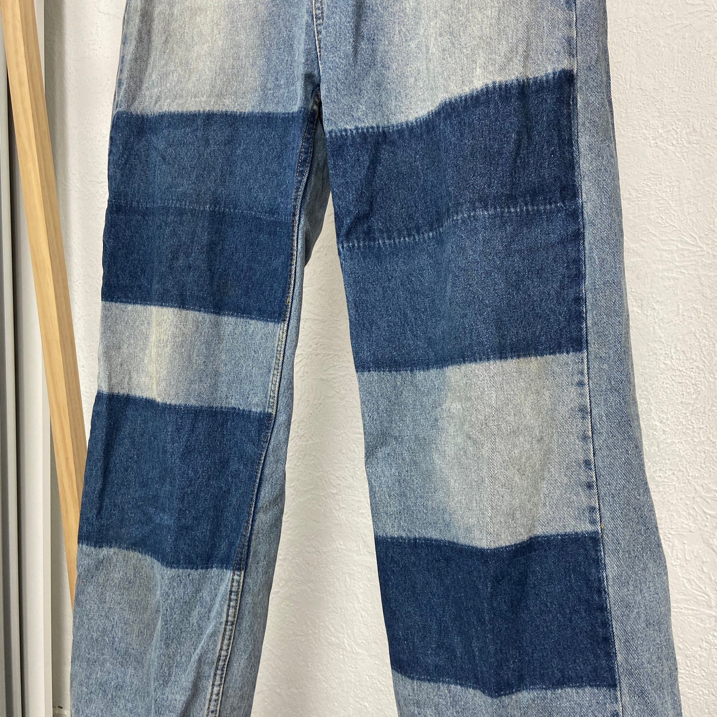 CHEAP MONDAY PATCHWORK FADED JEANS PANTS