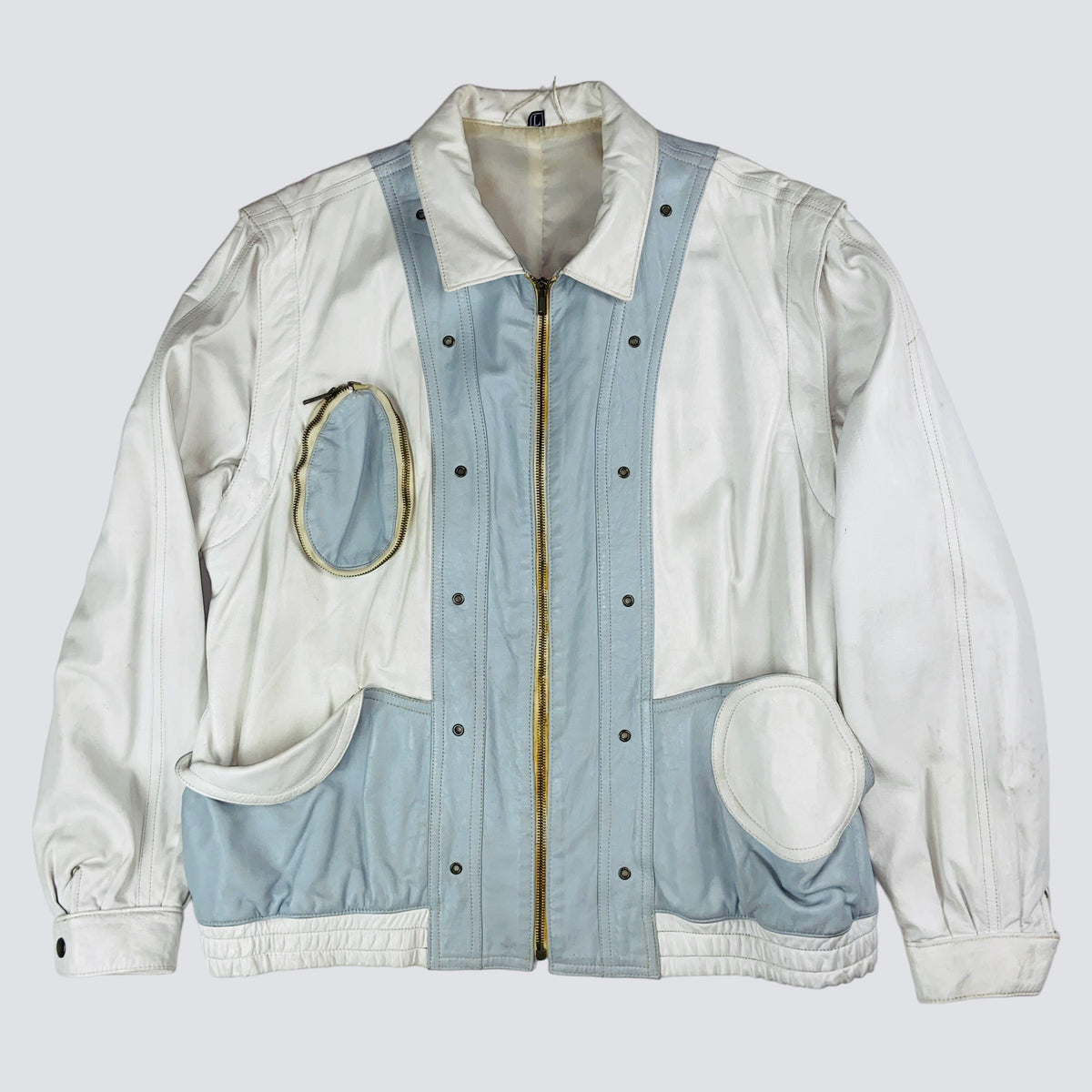 1970s ARCHIVE MULTIPOCKET TRANSFORMER LEATHER JACKET