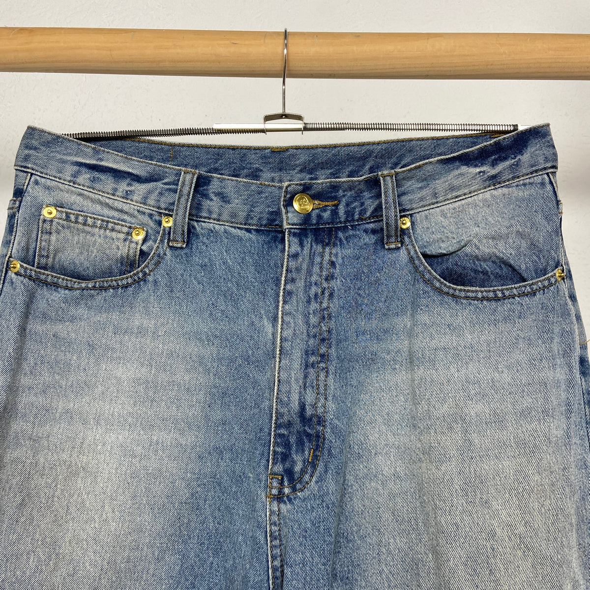 CHEAP MONDAY PATCHWORK FADED JEANS PANTS