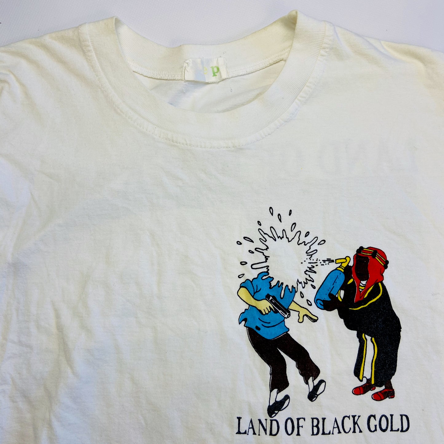 1990s TINTIN "LAND OF BLACK GOLD" TEE