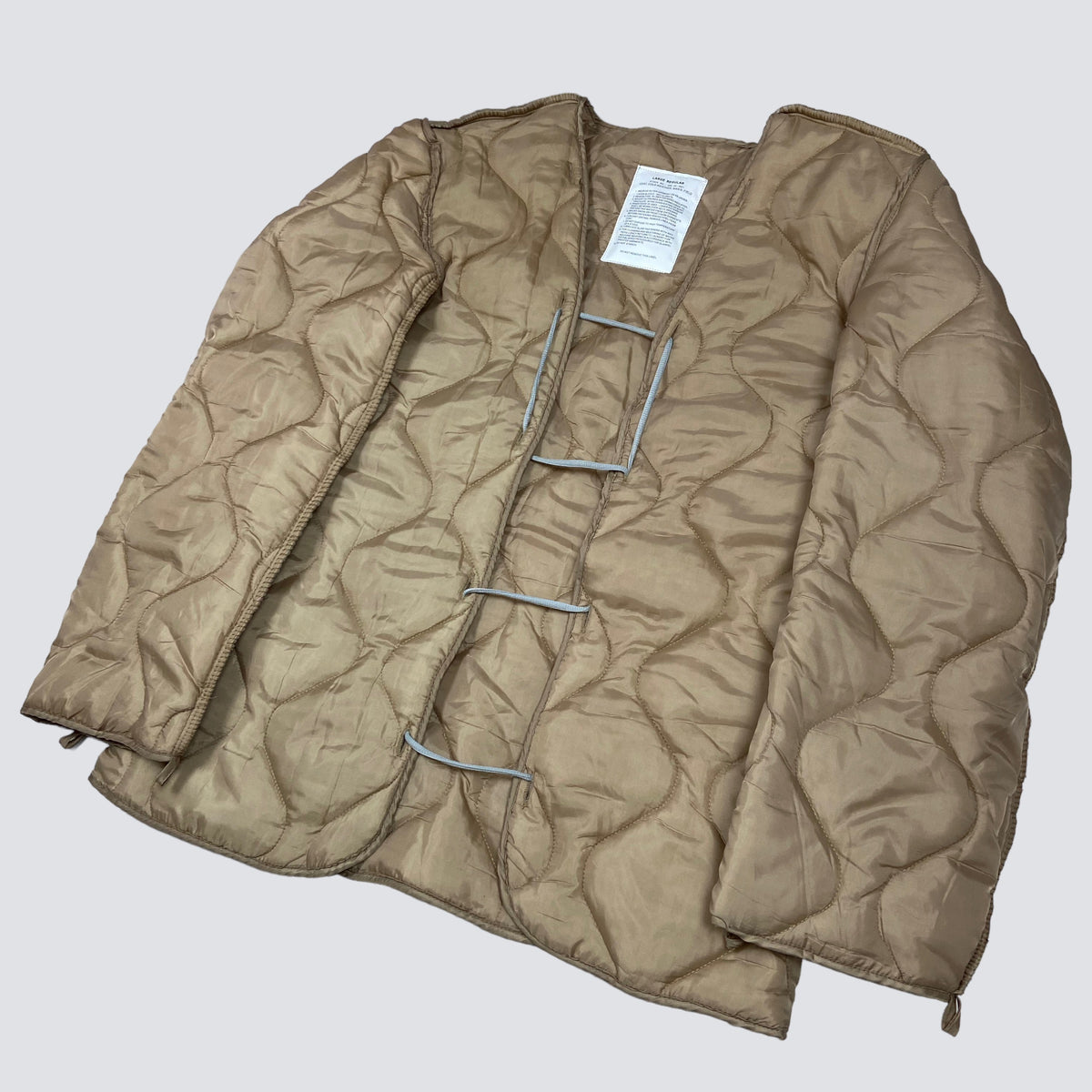 MILITARY TACTICAL BONDAGE OVERSIZED NYLON LINER JACKET 1990s