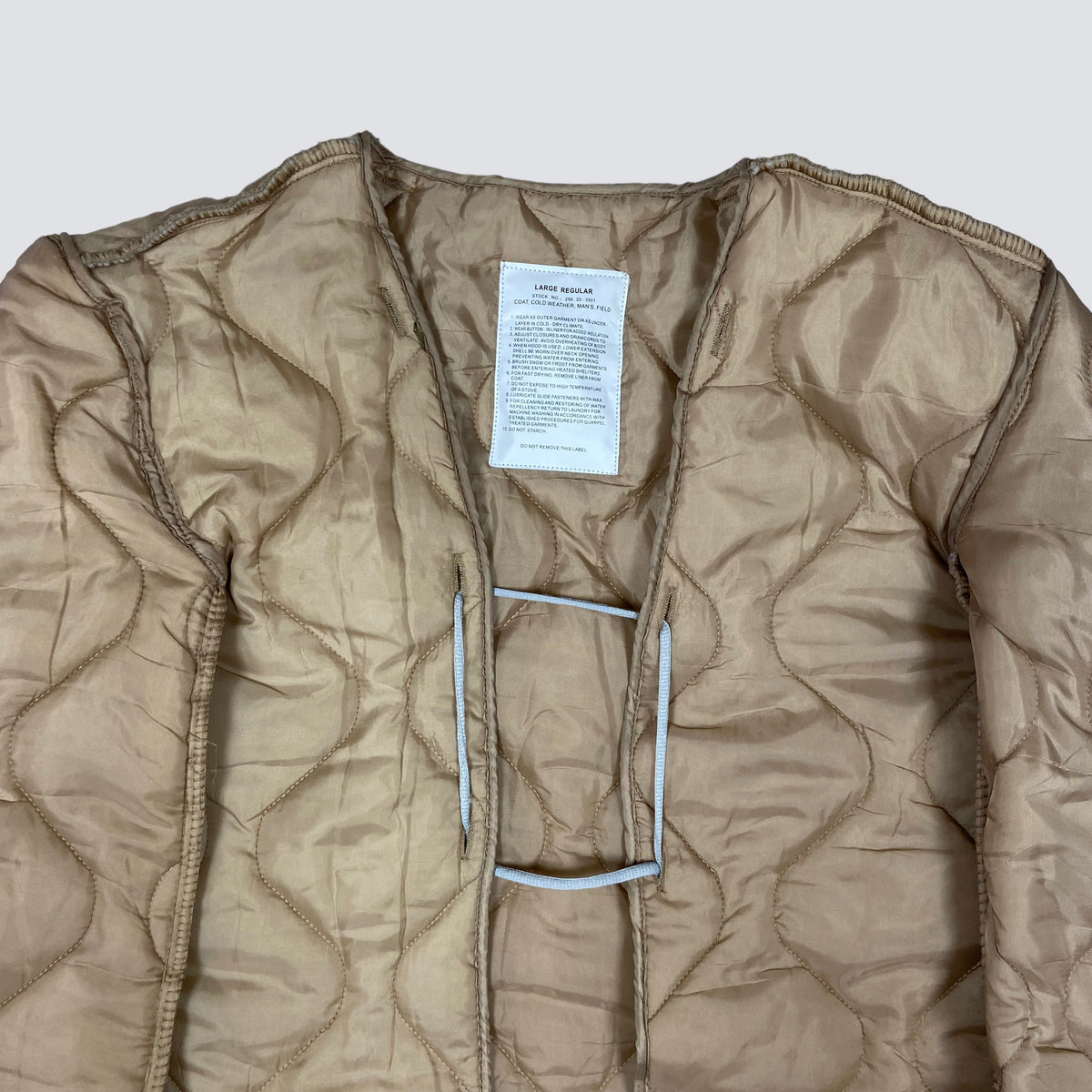 MILITARY TACTICAL BONDAGE OVERSIZED NYLON LINER JACKET 1990s