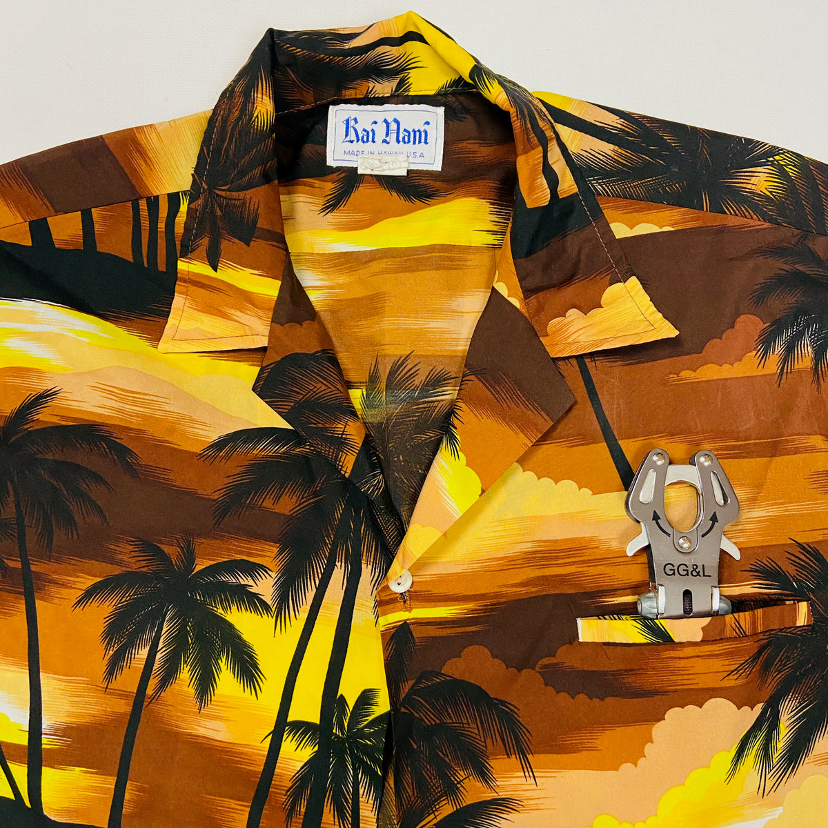 1980s SUN FLORAL ALOHA SHIRT MADE IN HAWAII