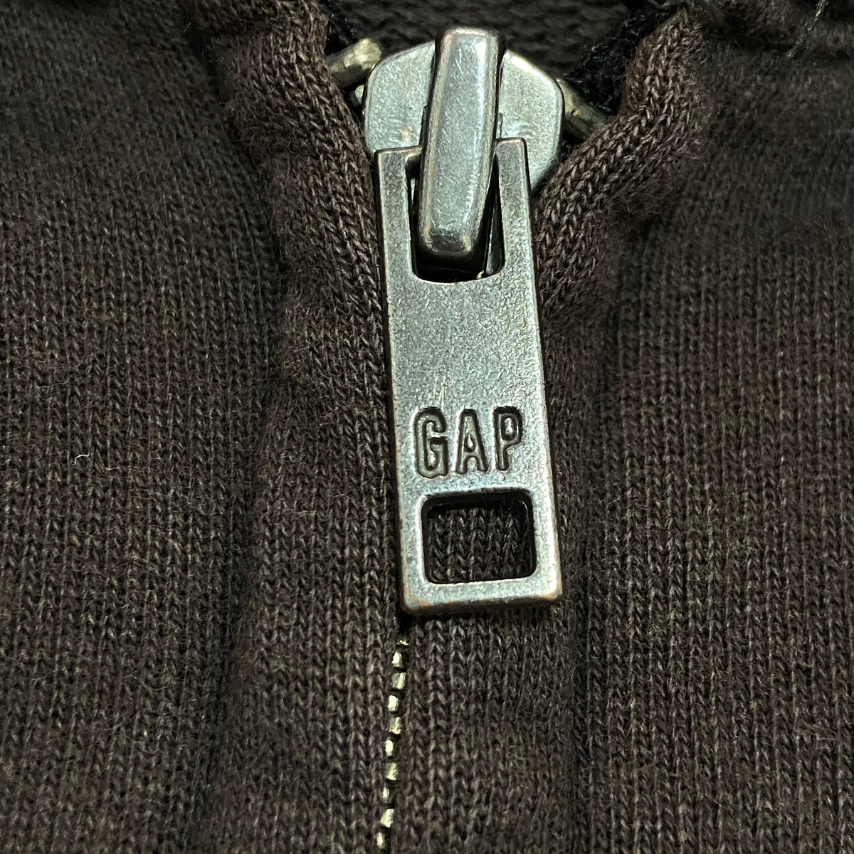 GAP SUNFADED BROWNIE ZIP HOODIE 2000s