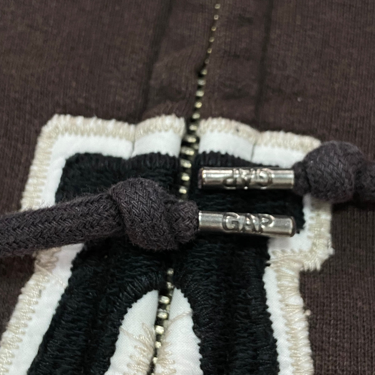 GAP SUNFADED BROWNIE ZIP HOODIE 2000s