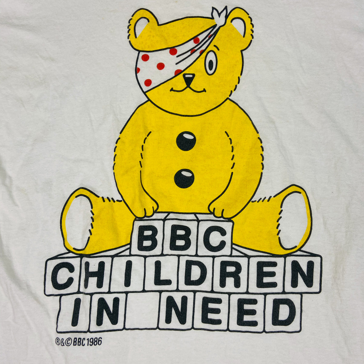 1986 CHILDREN IN NEED SINGLE STITCH TEE
