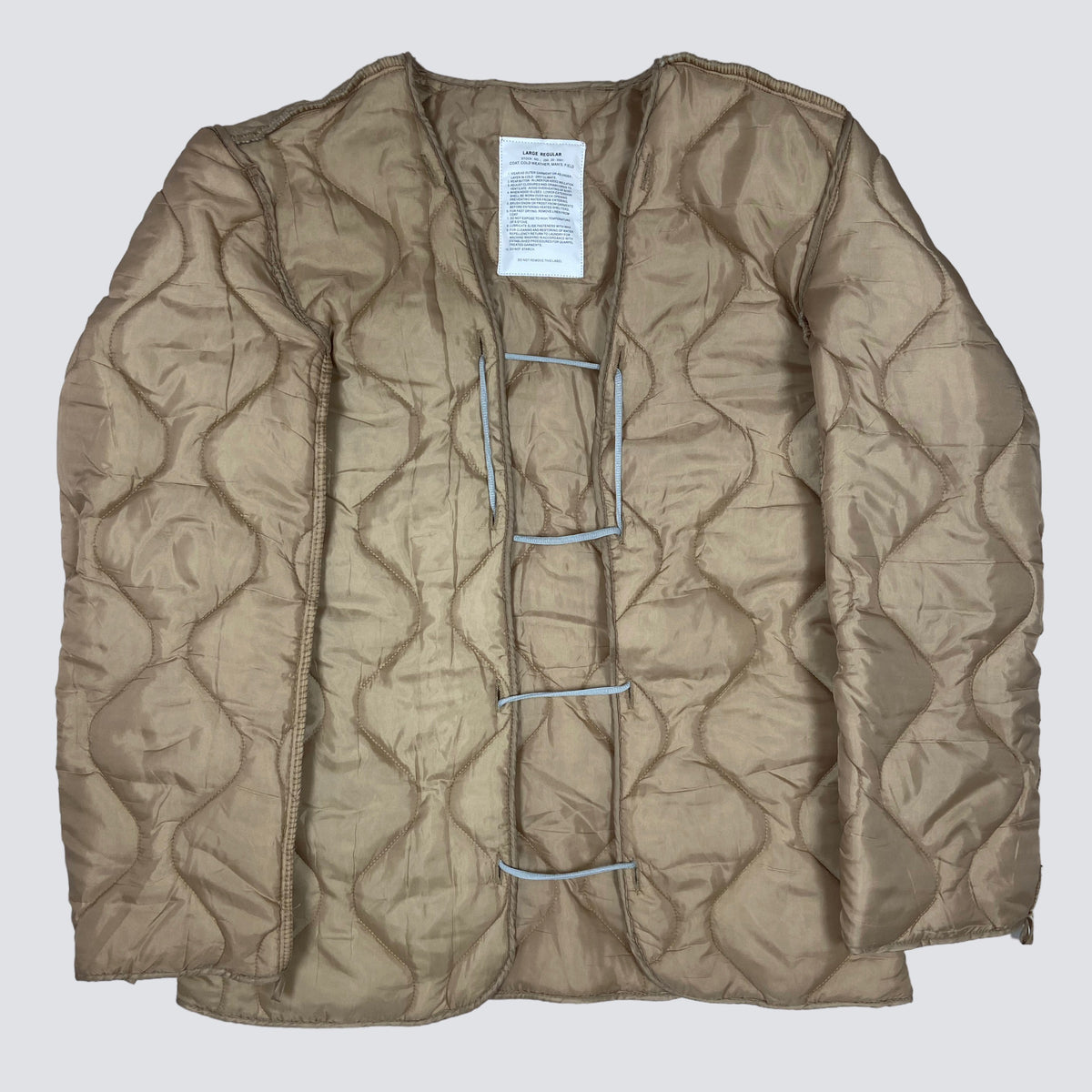 MILITARY TACTICAL BONDAGE OVERSIZED NYLON LINER JACKET 1990s