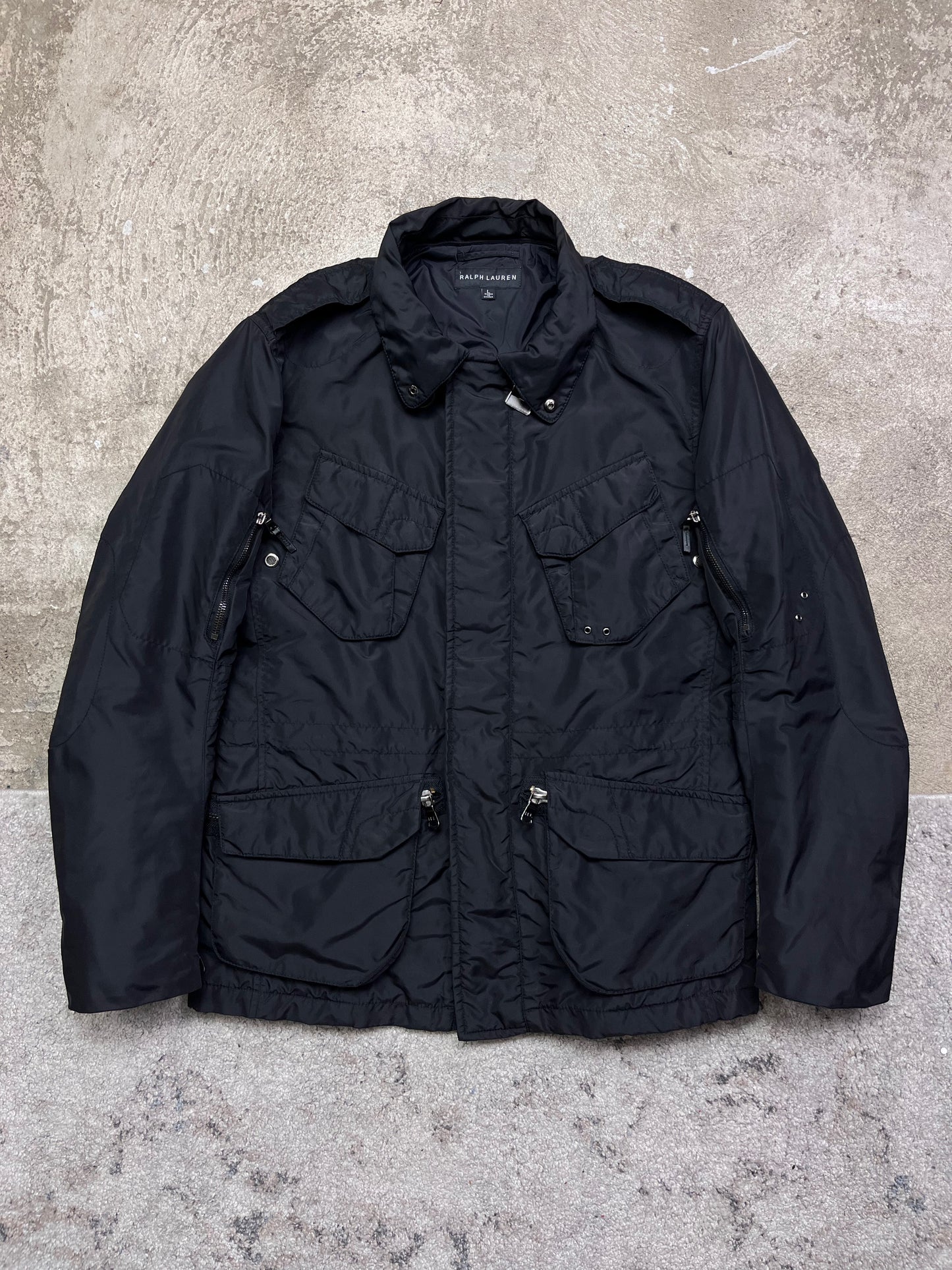 VINTAGE RALPH LAUREN BLACK LABEL M-65 NYLON TACTICAL FIELD JACKET 2009