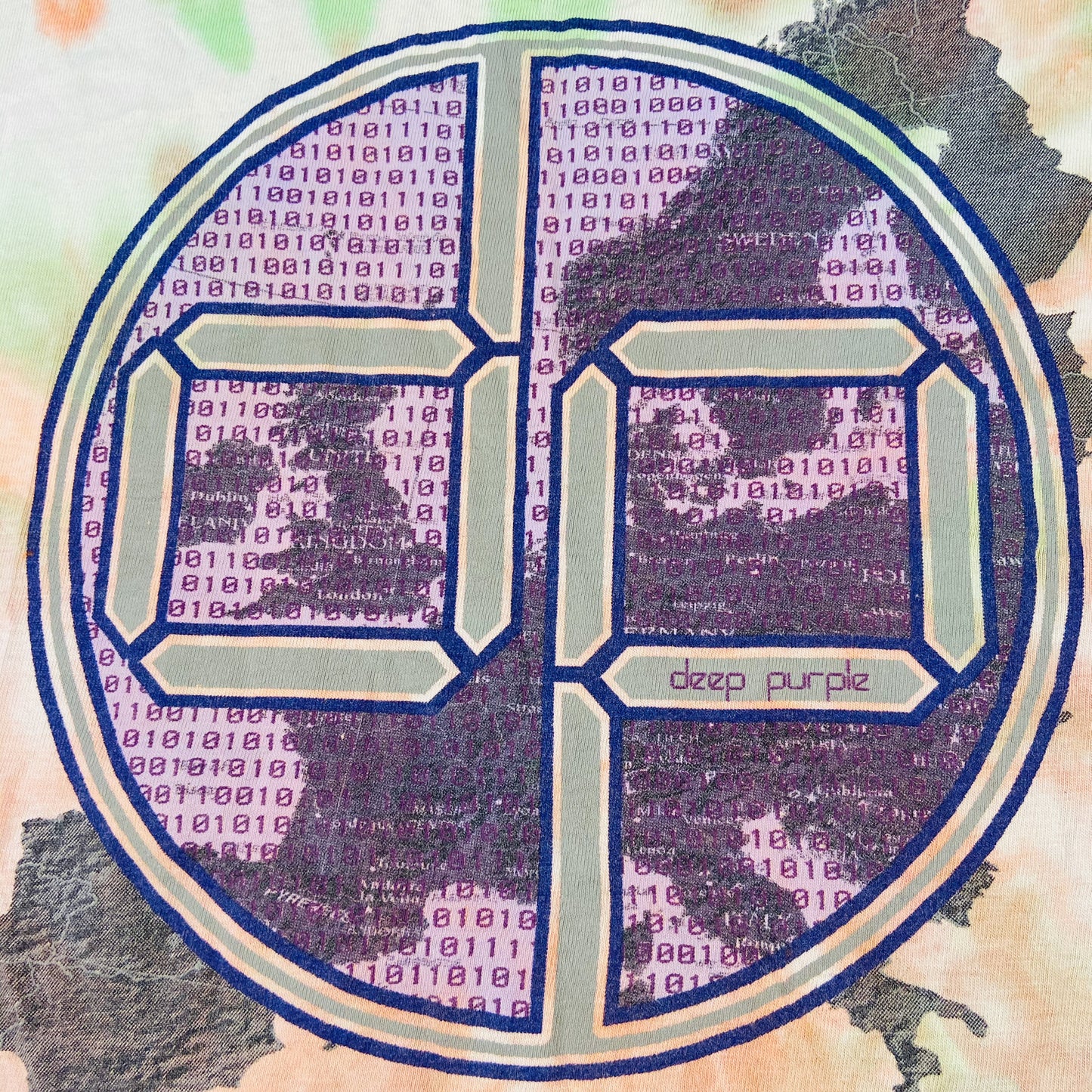 2003 DEEP PURPLE MATRIX BINARY CODE TEE