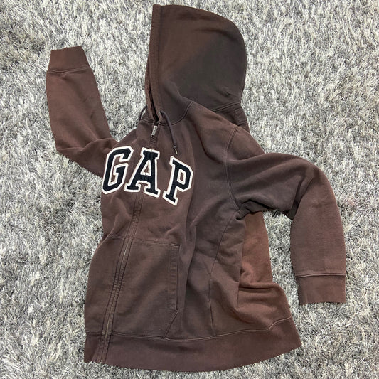 GAP SUNFADED BROWNIE ZIP HOODIE 2000s