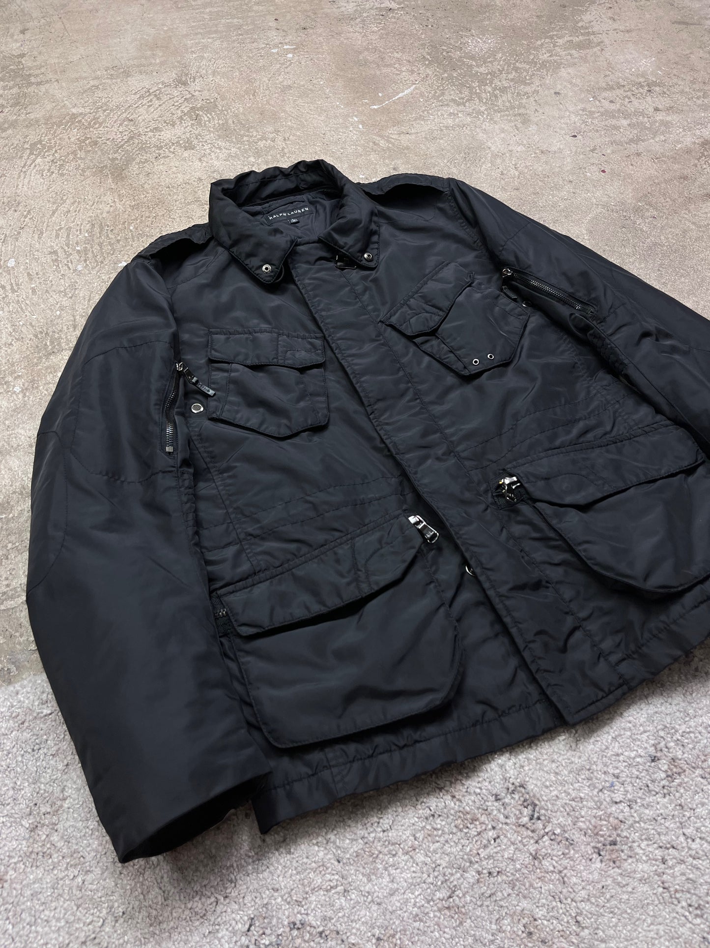 VINTAGE RALPH LAUREN BLACK LABEL M-65 NYLON TACTICAL FIELD JACKET 2009