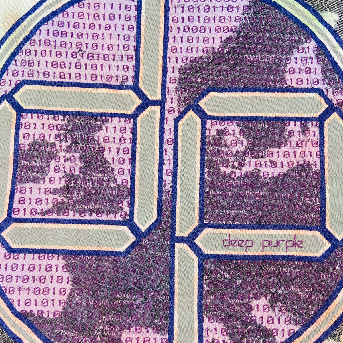 2003 DEEP PURPLE MATRIX BINARY CODE TEE