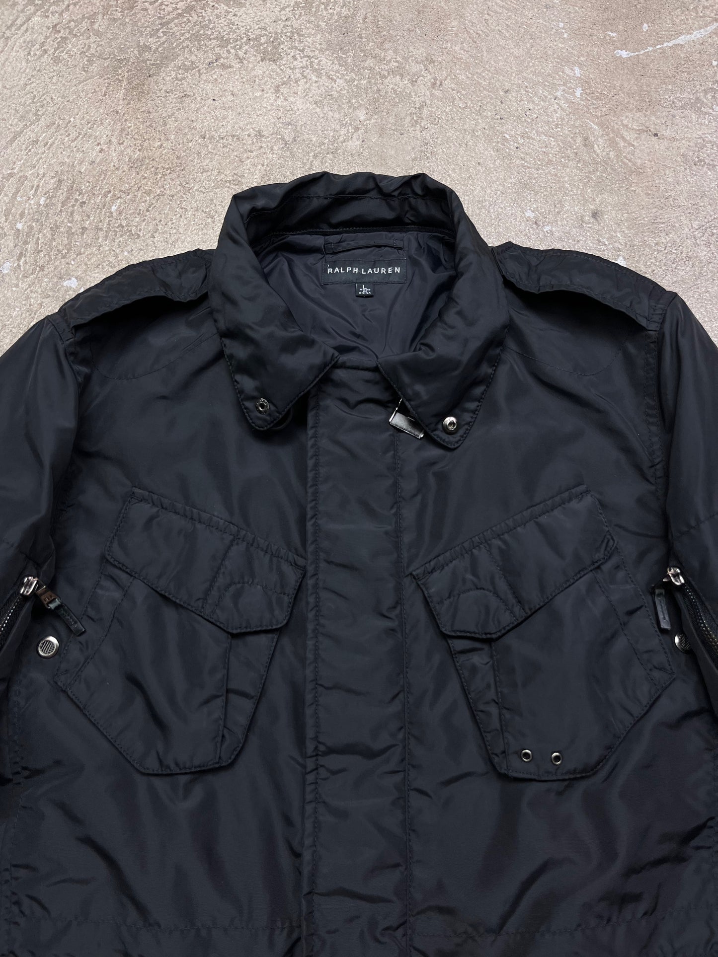 VINTAGE RALPH LAUREN BLACK LABEL M-65 NYLON TACTICAL FIELD JACKET 2009