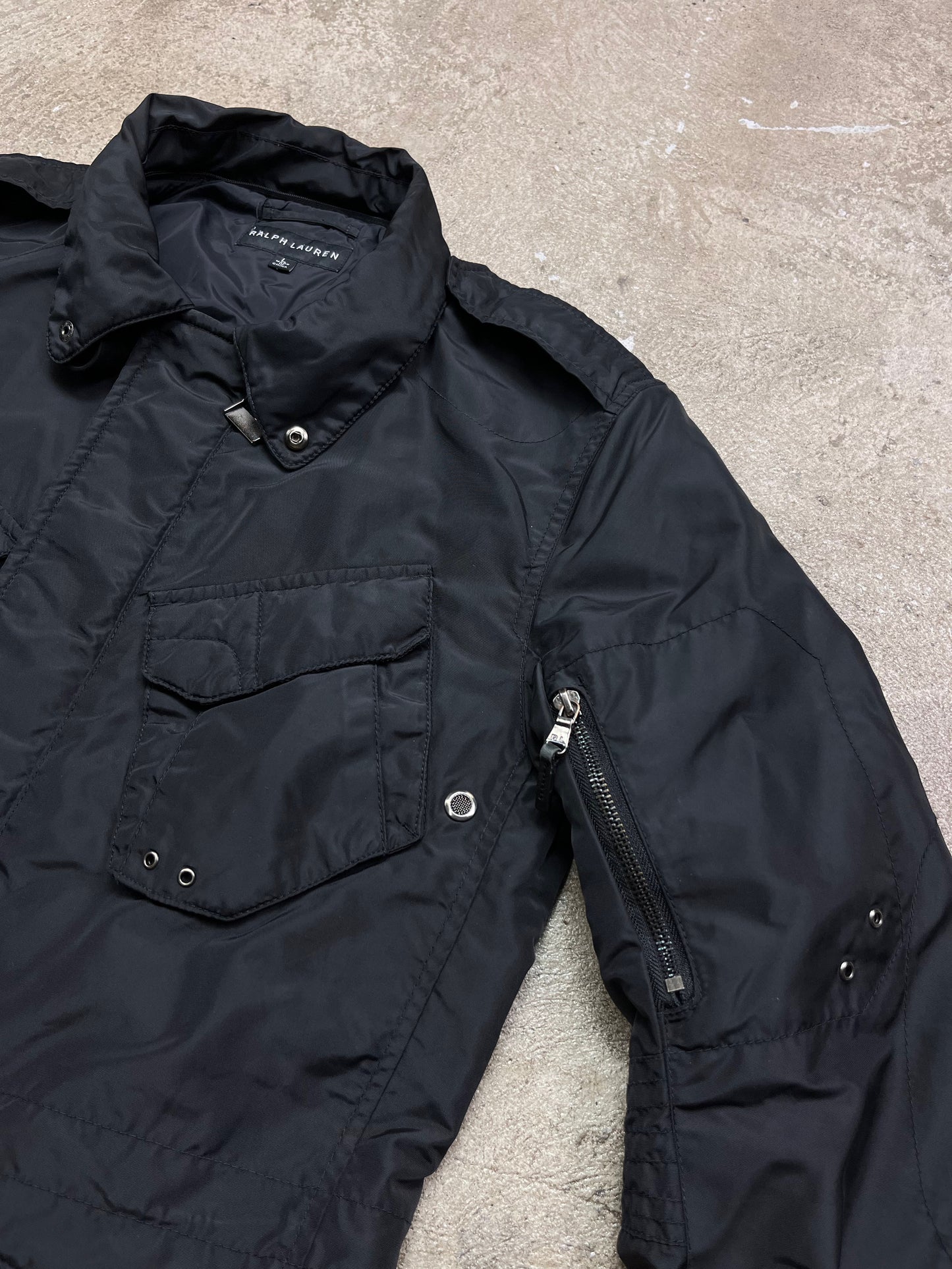 VINTAGE RALPH LAUREN BLACK LABEL M-65 NYLON TACTICAL FIELD JACKET 2009