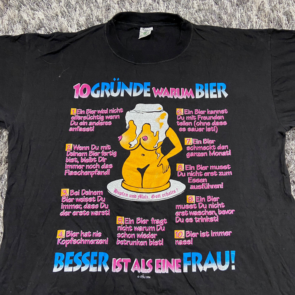 10 REASONS WHY BEER IS BETTER THAN WOMEN TEE 1994