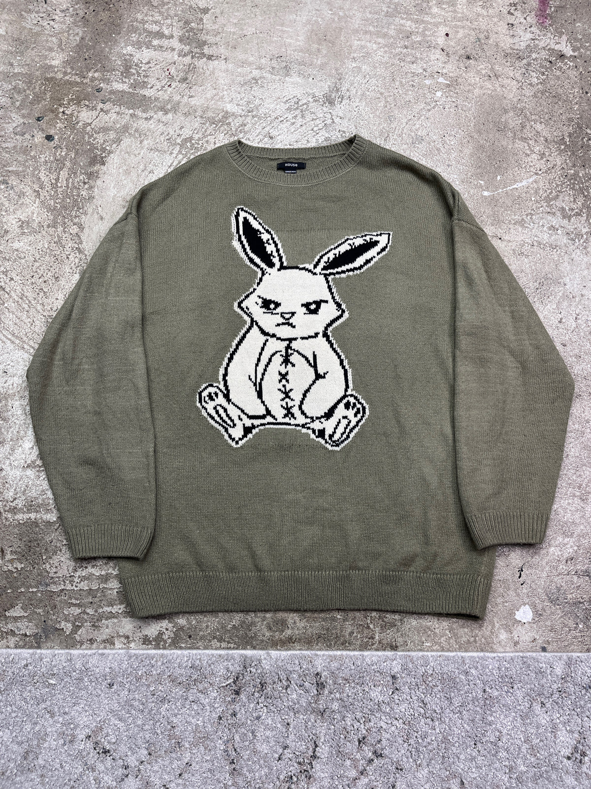 SAD BUNNY KNITTED SWEATER