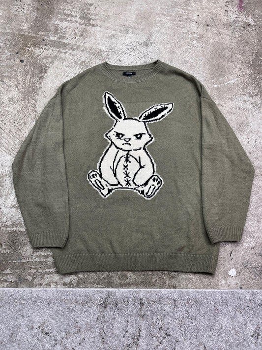 SAD BUNNY KNITTED SWEATER