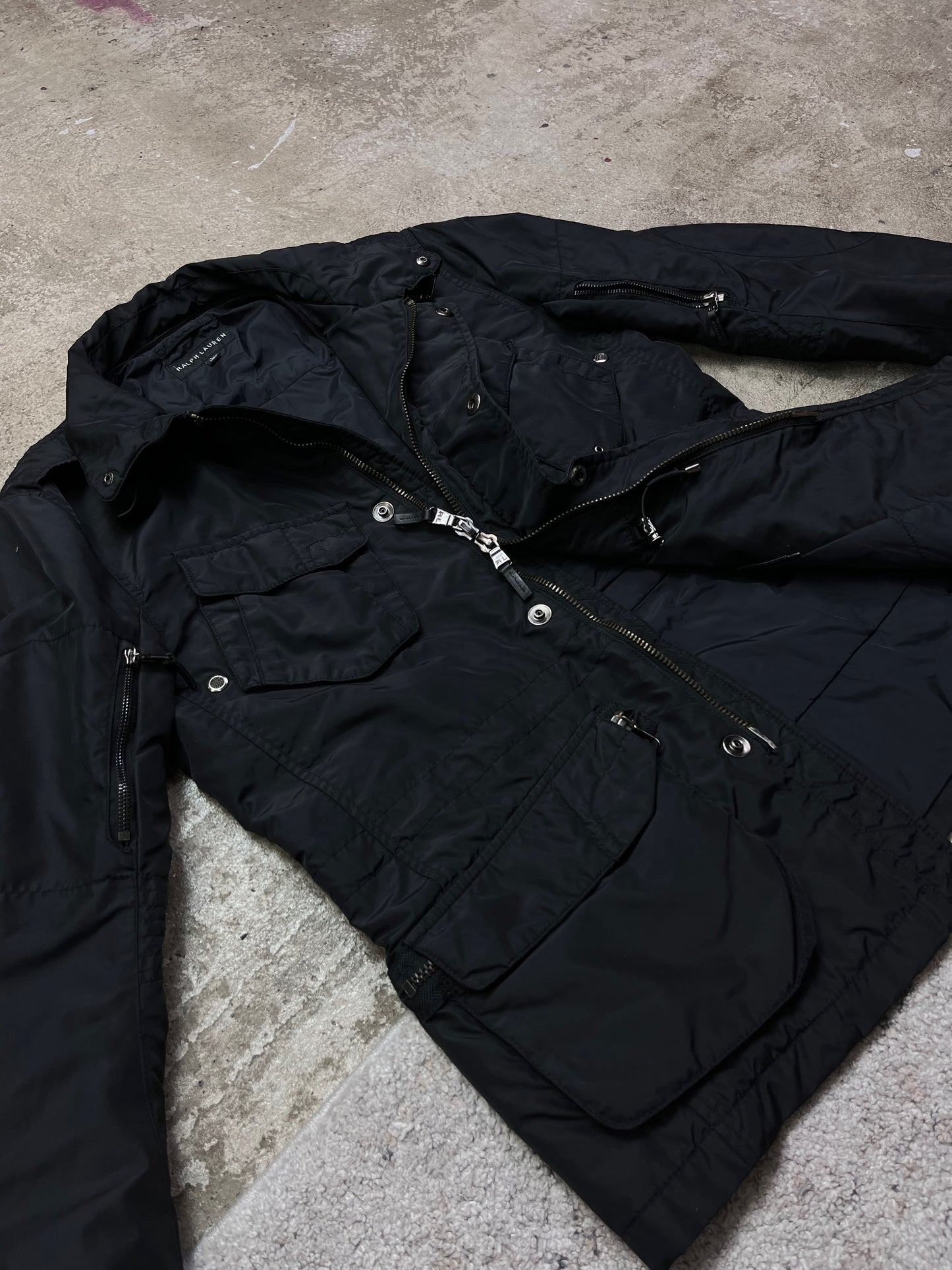 VINTAGE RALPH LAUREN BLACK LABEL M-65 NYLON TACTICAL FIELD JACKET 2009