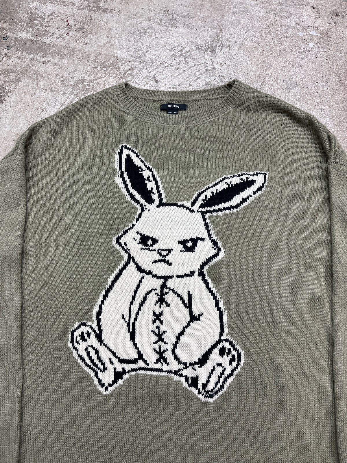 SAD BUNNY KNITTED SWEATER