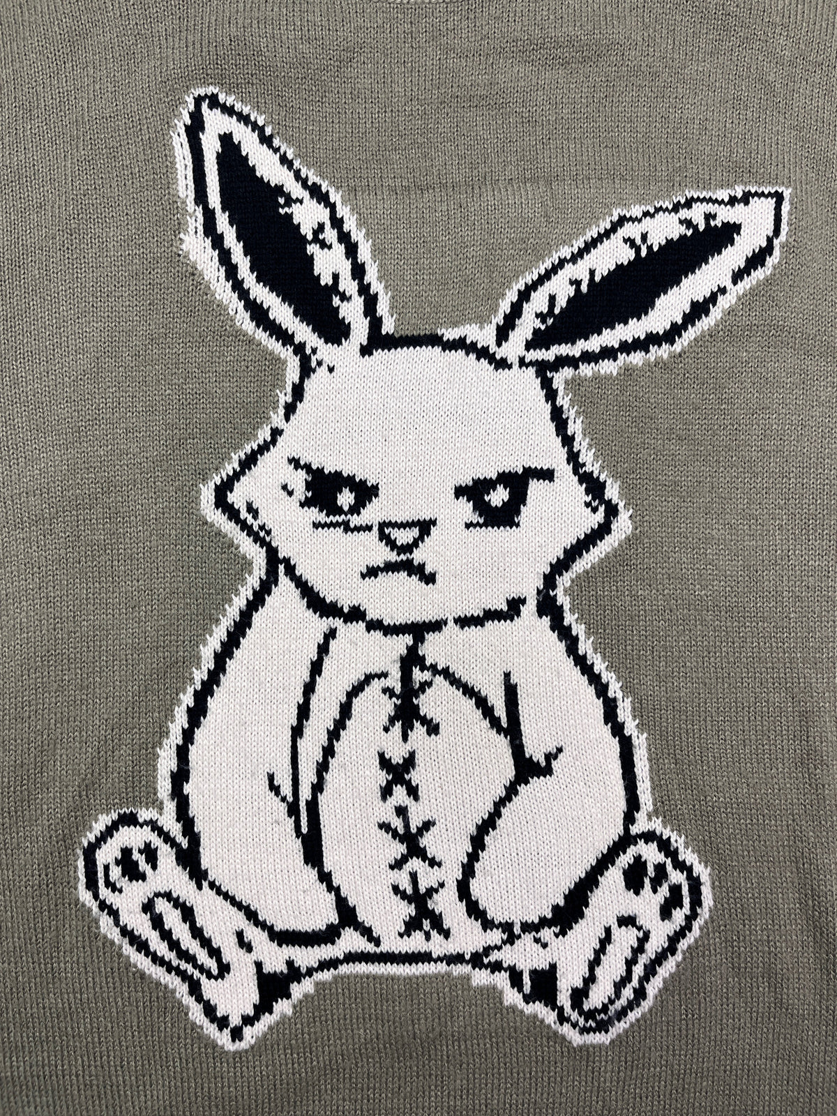 SAD BUNNY KNITTED SWEATER