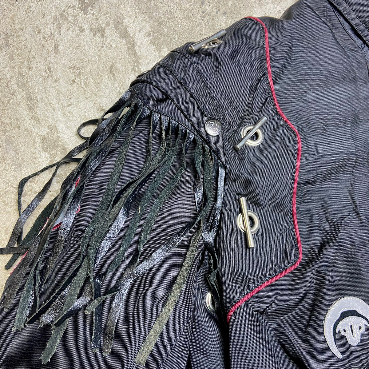 1980s BULLSON BONDAGE FRINGE BIKER BOMBER JACKET