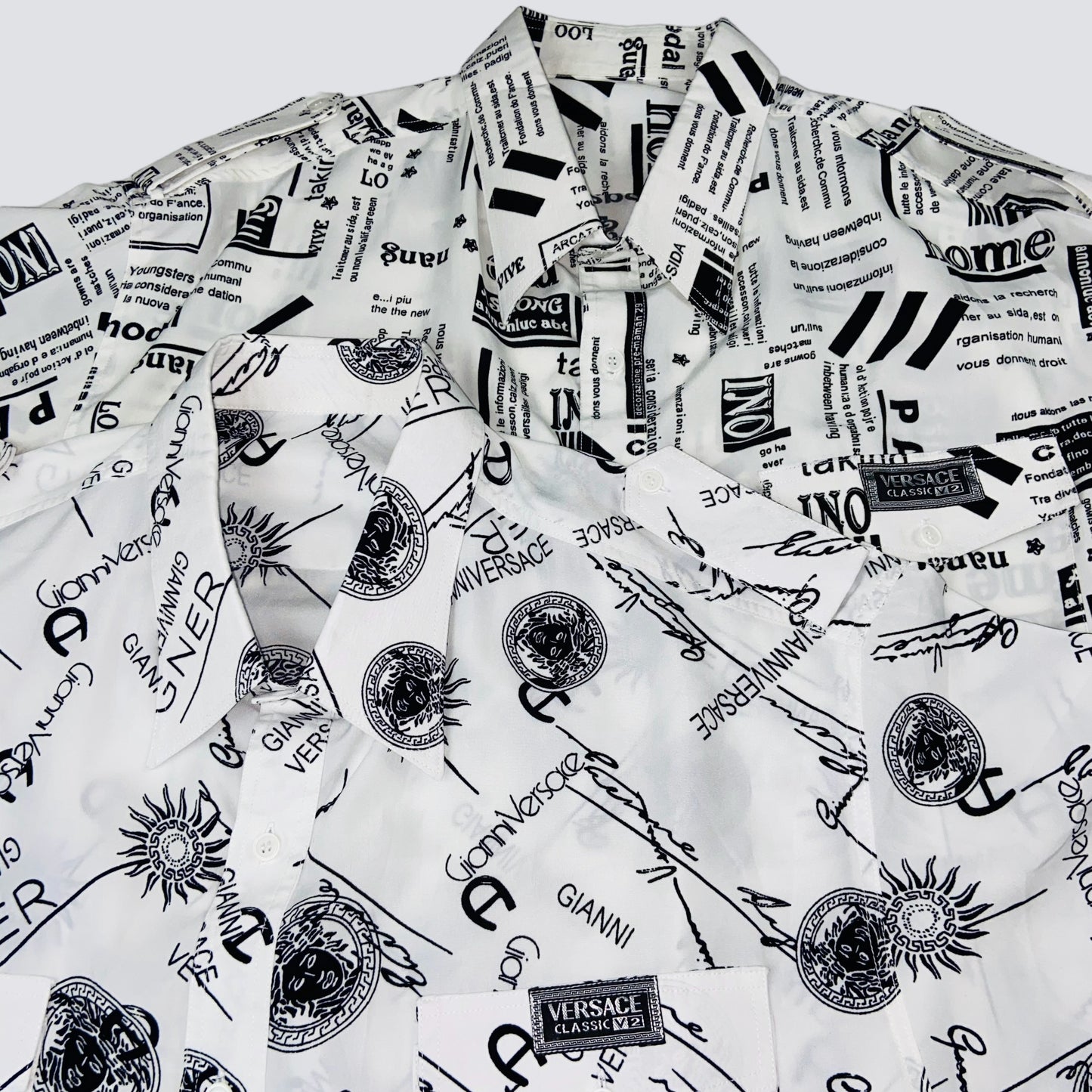 1990s VERSACE OVERPRINTED SHIRT