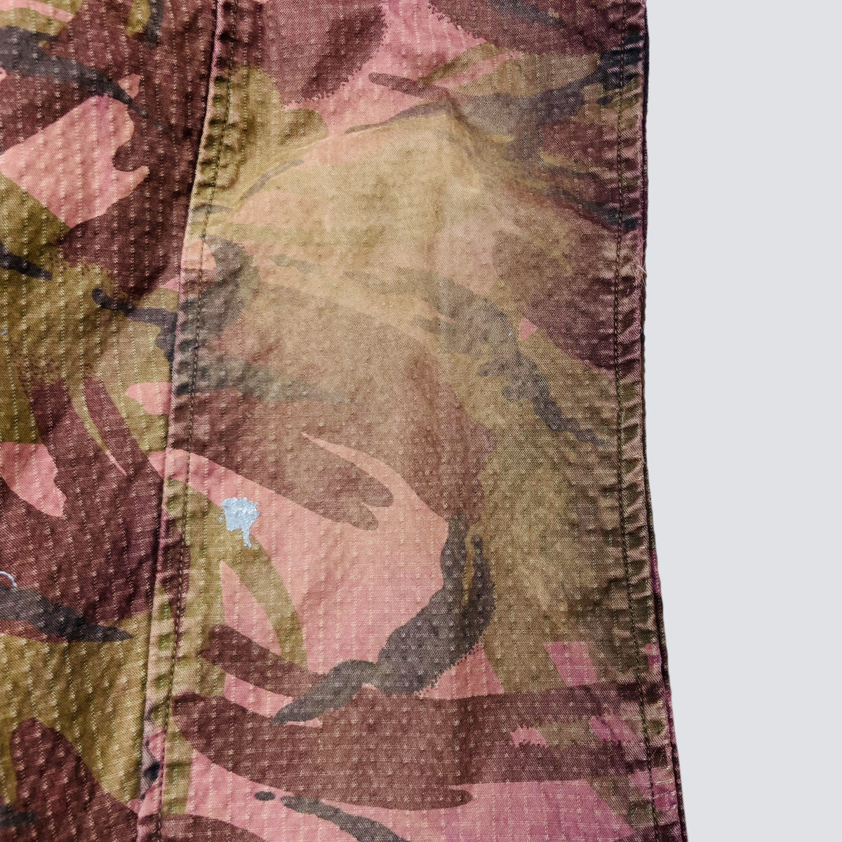 1990s PURPLE OVERDYED CAMO SMOCK COMBAT MULTIPOCKET FADED JACKET