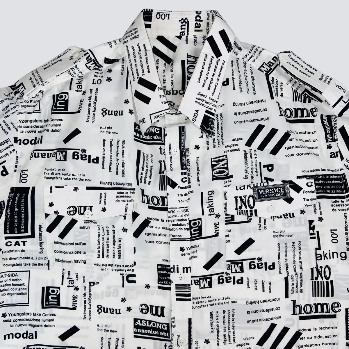 1990s VERSACE OVERPRINTED SHIRT