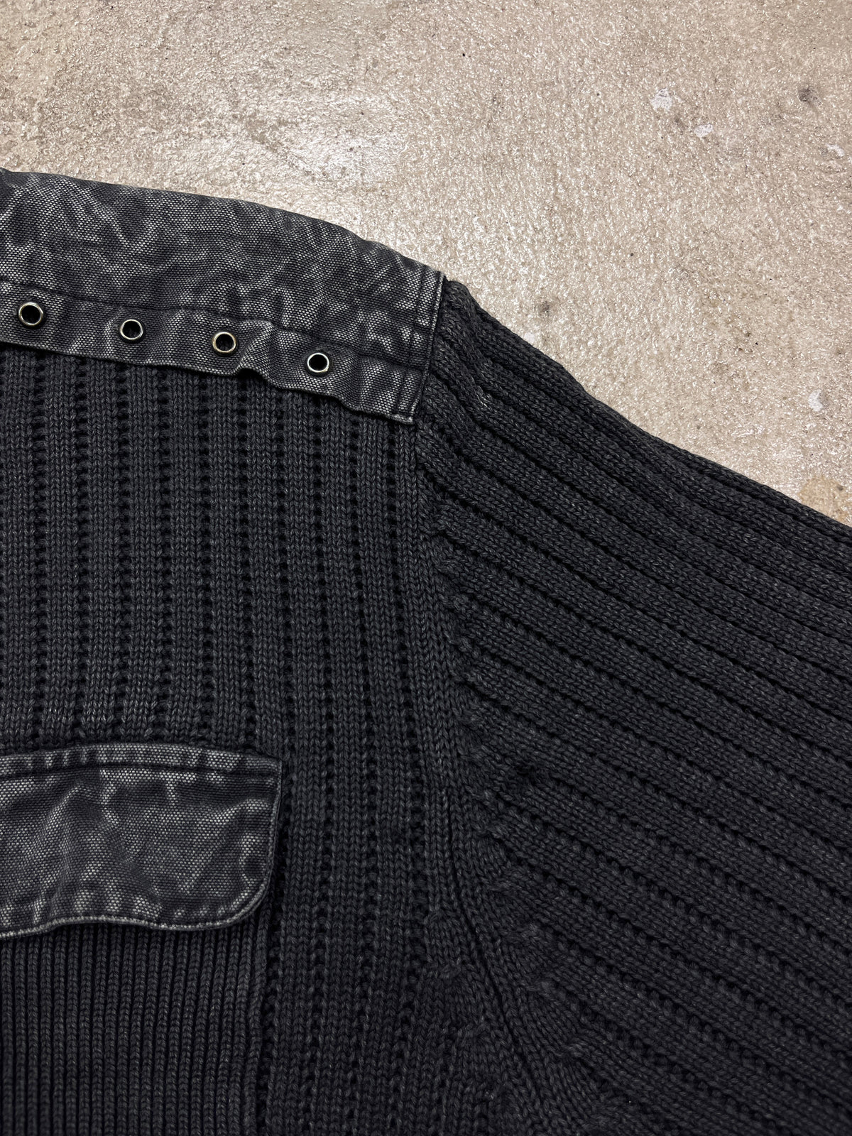 1980s MARLBORO PROJECT KNITTED SWEATER WITH POCKET FOR CIGARETTES